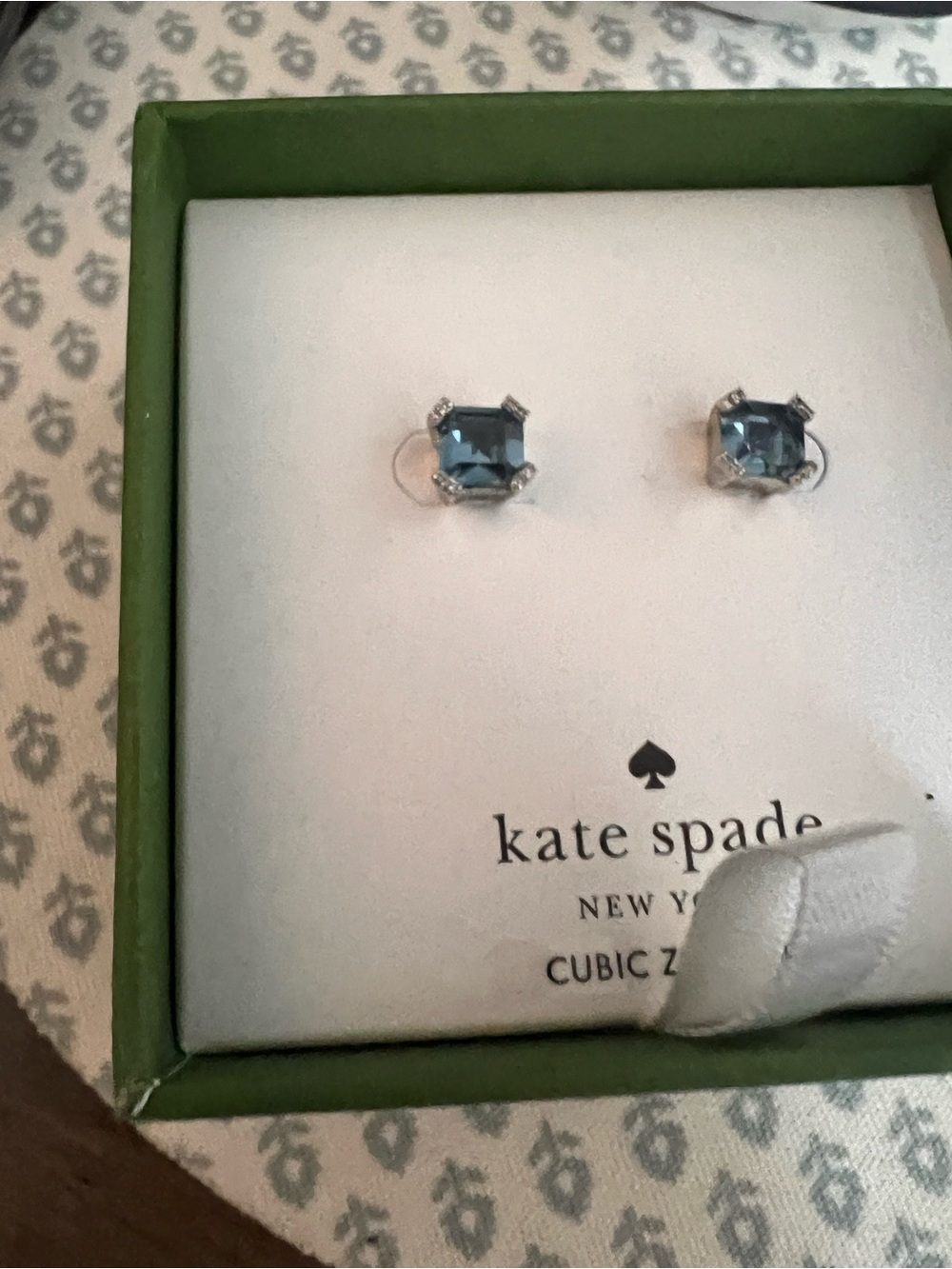 Kate spade blue stud earrings